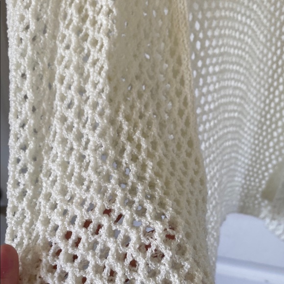 POL Cream Open-Front Cardigan with Loose Knit - Picture 4 of 6